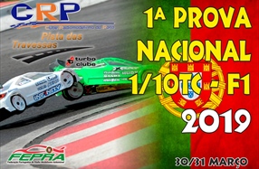 1ª Prova do Campeonato Nacional 1/10 TC Stock/modificado e F1