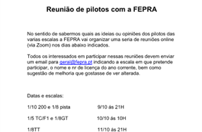Reunião de pilotos das varias escalas